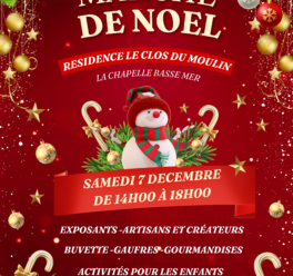 Marché de Noël : samedi 7 décembre 2024